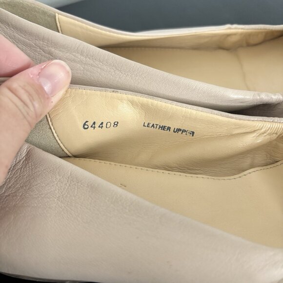 J.Crew Anya Nude Ballet Flat Slip-On Leather Shoes Women’s Size 8.5 - Picture 4 of 10